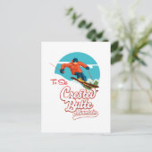 Crested Butte zum Skifahren Postkarte (Stehend Vorderseite)