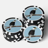 Crested Caracara Clay Poker Chip (Stapel)