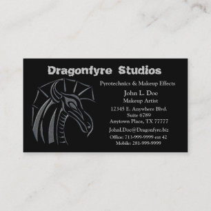 Crested Dragon (Silber) Business Card Visitenkarte