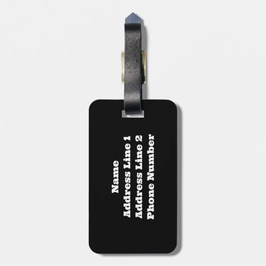 Crested Gecko Gepäckanhänger (Rückseite vertikal)