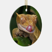 Crested Gecko Lizard Keramik Ornament (Rechts)