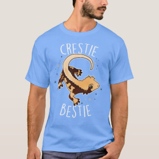 Crested Gecko Lizard Reptile Crestie Bestie T-Shirt