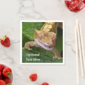 Crested Gecko Lizard Serviette (Beispiel)
