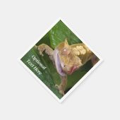 Crested Gecko Lizard Serviette (Ecke)