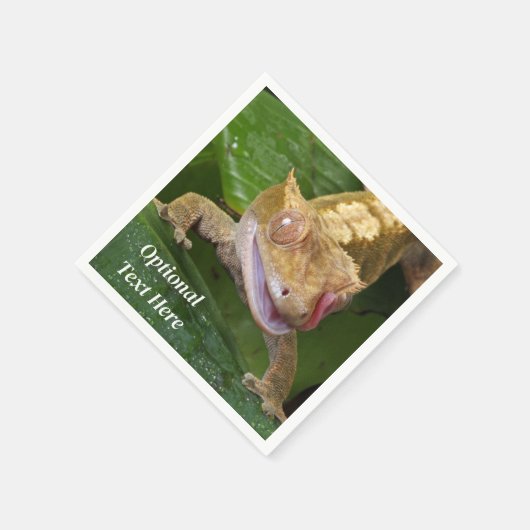 Crested Gecko Lizard Serviette (Ecke)