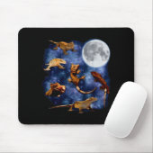 Crested Gecko Moon Retro Reptile Mom Dad Breeder L Mousepad (Mit Mouse)