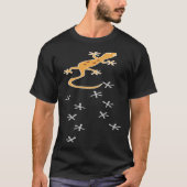 Crested Gecko Owner Footprints Crestie Crestie Mom T-Shirt (Vorderseite)