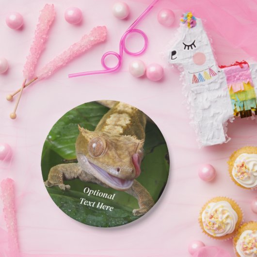 Crested Gecko Pappteller (Party)