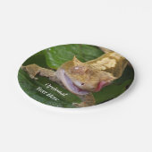 Crested Gecko Pappteller (Schrägansicht)