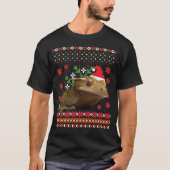 Crested Gecko Ugly Christmas Sweater T-Shirt (Vorderseite)