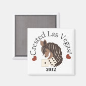 Crested Las Vegas Magnet - Exklusives Design (Vorderseite/Rückseite)