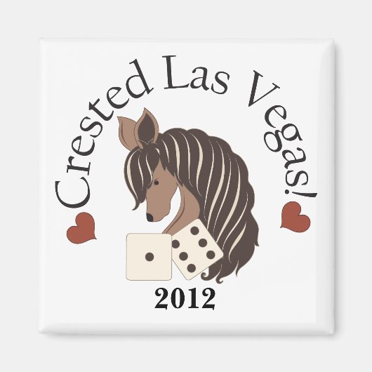 Crested Las Vegas Magnet - Exklusives Design (Vorne)