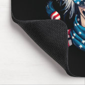 Crested Lover US Flag 4. Juli Patriotic Mousepad (Ecke)