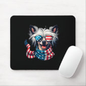 Crested Lover US Flag 4. Juli Patriotic Mousepad (Mit Mouse)