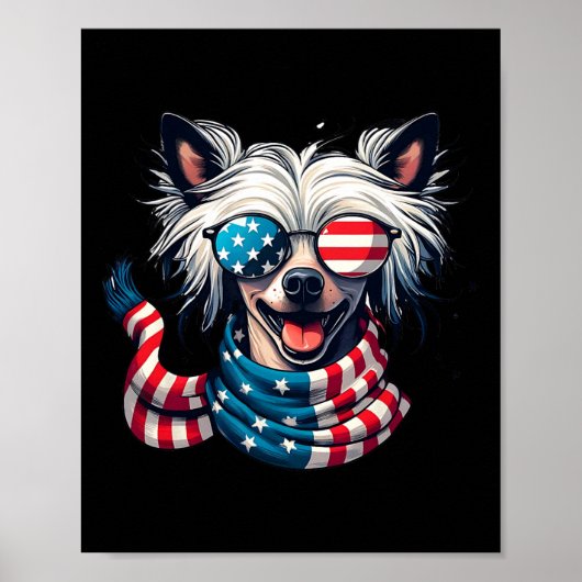 Crested Lover US Flag 4. Juli Patriotic Poster (Vorne)