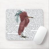 Crested Marsala Bird Mousepad (Mit Mouse)