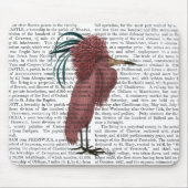 Crested Marsala Bird Mousepad (Vorne)