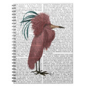 Crested Marsala Bird Notizblock (Vorderseite)