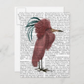 Crested Marsala Bird Postkarte (Vorne/Hinten)