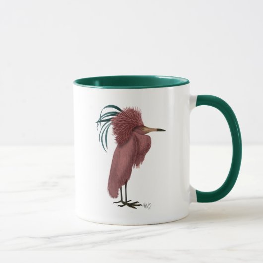 Crested Marsala Bird Tasse (Rechts)