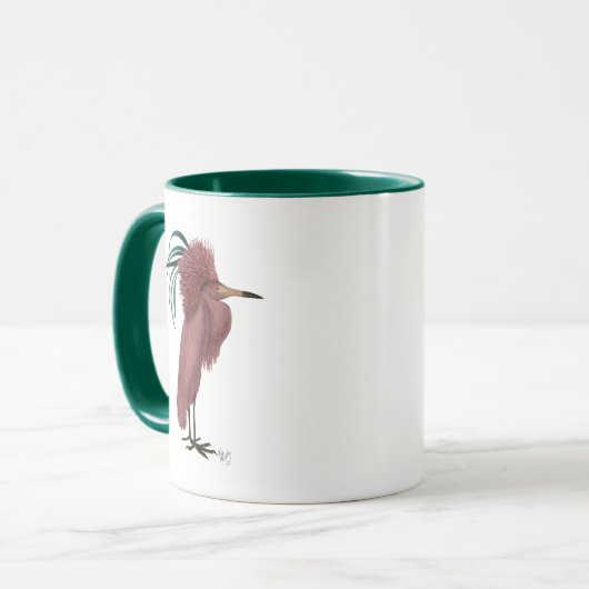 Crested Marsala Bird Tasse (Vorderseite Links)
