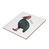 Crested partridge bird cartoon illustration fliese (Seite)