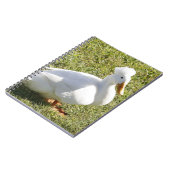 Crested Pekin Duck Spiral Foto Notebook Notizblock (Linke Seite)