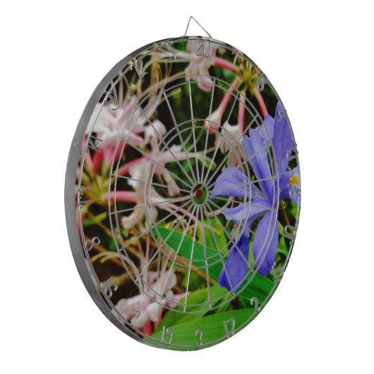 Crested Zwarf Iris Dartscheibe (Vorderseite Links)