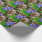 Crested Zwarf Iris Geschenkpapier (Ecke)