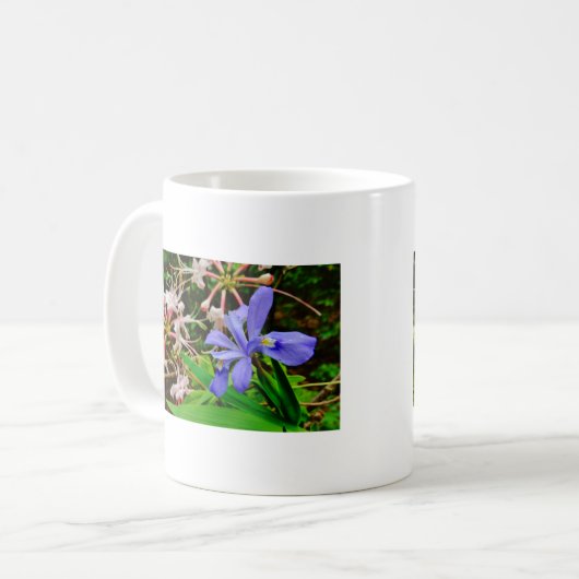 Crested Zwarf Iris Kaffeetasse (Vorderseite Links)