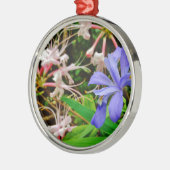 Crested Zwarf Iris Ornament Aus Metall (Links)