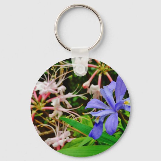 Crested Zwarf Iris Schlüsselanhänger (Vorderseite)