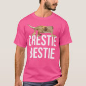 Crestie Bestie Crested Gecko Reptile Lizard Pet Lo T-Shirt (Vorderseite)