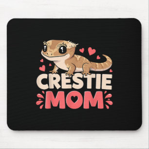 Crestie Mama Crested Gecko Reptile Lover Mütter Da Mousepad