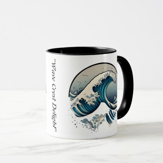 "Cresting Wave" Tasse (VorderseiteRechts)
