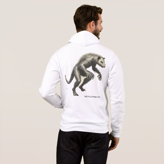 Crestline Opossum Man Horror T-Shirt anzeigen Hoodie (Schwarz voll)