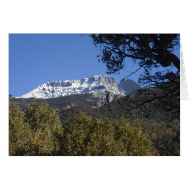 Crestone Mountain Colorado Card (Vorderseite (Horizontal))