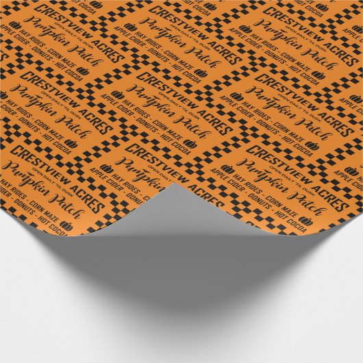 CRESTVIEW ACES PUMPKIN PATCH GESCHENKPAPIER (Ecke)