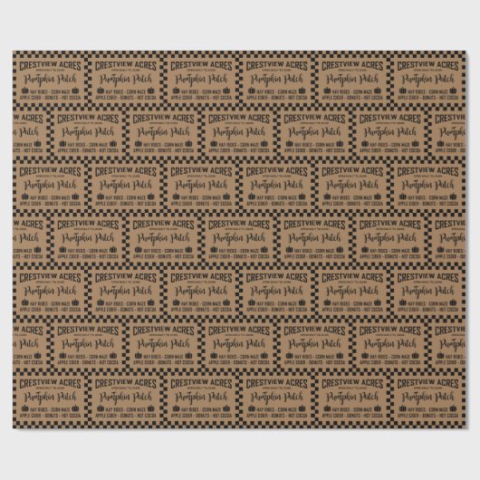 CRESTVIEW ACS PUMPKIN PATCH GESCHENKPAPIER (Flach)