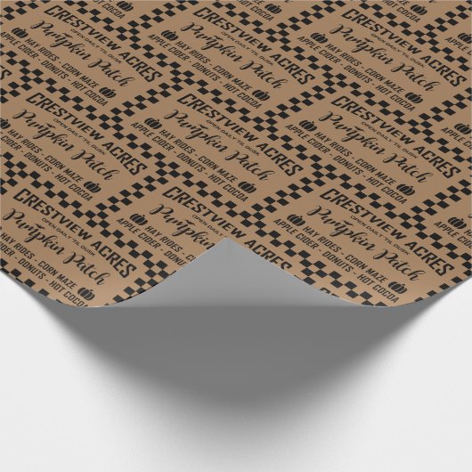 CRESTVIEW ACS PUMPKIN PATCH GESCHENKPAPIER (Ecke)