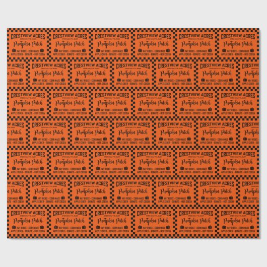 CRESTVIEW ACS PUMPKIN PATCH GESCHENKPAPIER (Flach)