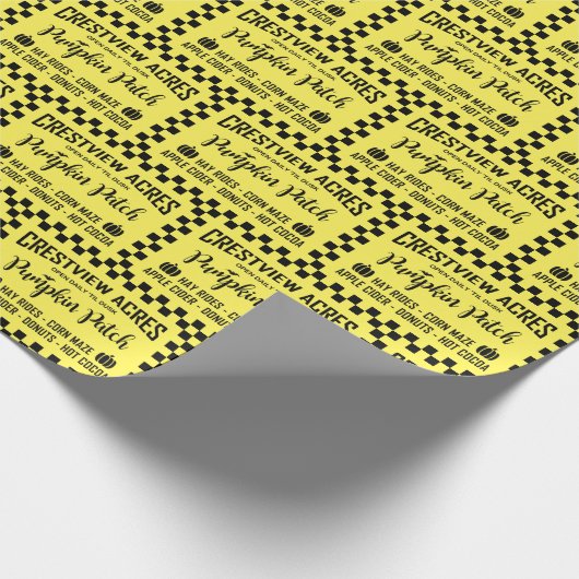 CRESTVIEW ACS PUMPKIN PATCH GESCHENKPAPIER (Ecke)