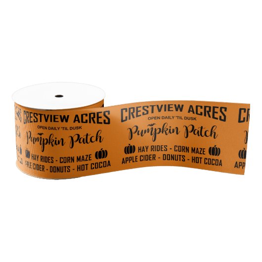 CRESTVIEW ACS PUMPKIN PATCH Ribbon Ripsband (Spule)