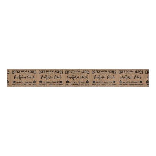 CRESTVIEW ACS PUMPKIN PATCH Ribbon Ripsband (Vorderseite)