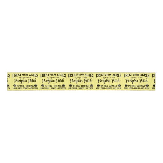 CRESTVIEW ACS PUMPKIN PATCH Ribbon Ripsband (Vorderseite)