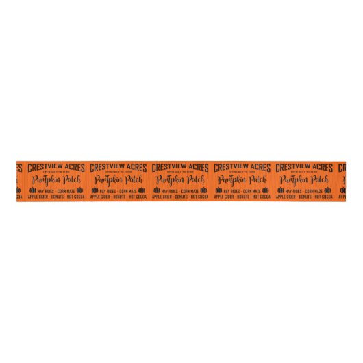CRESTVIEW ACS PUMPKIN PATCH Ribbon Ripsband (Vorderseite)