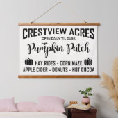 CRESTVIEW ACS PUMPKIN PATCH WANDTEPPICH MIT HOLZRAHMEN (Schlafzimmer)