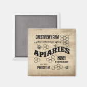 CRESTVIEW FARM APIARIARIES MAGNET (Vorderseite/Rückseite)