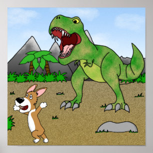 Cretaceus Corgi Poster