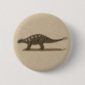 Cretaceus Dinosaurier Ankylosaurus Button (Vorderseite)